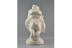 figurine, A Boy Riding a Pig, porcelain, Riga (Latvia), USSR, sculpture's work, molder - Aldona Elfr...