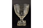 wine glass, the 2nd half of the 19th cent., 14.2 x 10 cm...