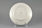decorative plate, Aizsargi, M.S. Kuznetsov manufactory, Riga (Latvia), the 30ties of 20th cent., 24....