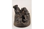 фигурная композиция, Собачья охота, чугун, 21x40 см, вес 8510 г., Российская империя, Касли, 1910 г....