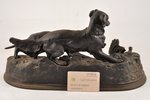 figurative composition, Dogs' hunt, cast iron, 21x40 cm, weight 8510 g., Russia, Kasli, 1910...