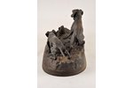 figurative composition, Dogs' hunt, cast iron, 21x40 cm, weight 8510 g., Russia, Kasli, 1910...