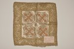 палица, вышивка, Российская империя, 19-й век, 35x35 см...