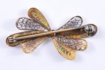 a brooch, silver, 800 standard, 4.59 g., the item's dimensions 4.5x2.3 cm, the 40-50ies of 20 cent.,...
