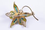 a brooch, Flower, silver, 800 standard, 4.11 g., the item's dimensions 3.8х3 cm, the 40-50ies of 20...