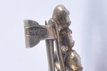 a brooch, silver, gilding, 5.03 g., the item's dimensions 5.5x2.3 cm, the 60ies of 20th cent., USSR...