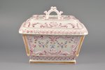 case, M.S. Kuznetsov manufactory, Russia, the 2nd half of the 19th cent., 17x20x15 cm, 3 chip restor...