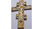 Crucifix, copper alloy, 6-color enamel, Russia, the border of the 19th and the 20th centuries, 20х11...