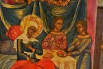 Svētās Dievmātes Dzimšanas tēls, dēlis, gleznojums, Krievijas impērija, 19. gs. 2. puse, 30x26 cm...