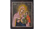 Smoļenskaja Dievmāte (Odigitrija), dēlis, gleznojums, Krievijas impērija, 18. gs. 2. puse, 24x19 cm...