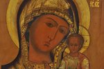 Mother of God of Kazan, board, painting, Russia, the 2nd half of the 19th cent., 31x27 cm...