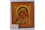Kazanas Dievmāte, dēlis, gleznojums, Krievijas impērija, 19. gs. 2. puse, 31x27 cm...