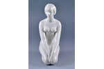 figurine, Woman in the style Nude, porcelain, Riga (Latvia), USSR, sculpture's work, the 50ies of 20...