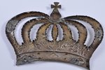 icon oklad crown - wreath, silver, guilding, Russian empire, the 19th cent., 15x19 cm, 71.85 g., ove...