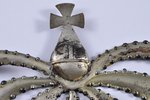 корона - венец от оклада иконы, серебро, золочение, Российская империя, 19-й век, 15x19 см, 71.85 г....