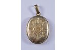 a medallion, silver, gilding, 84 standard, 10.5 g., the item's dimensions 53х29 cm, the beginning of...