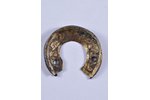 a wreath, liittle frame, silver, bronze, Russia, the 19th cent., 2x2 -> 6x5 cm, 16.35 g....