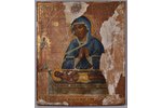 ikona, Dievmāte, dēlis, gleznojums, Krievijas impērija, 19. un 20. gadsimtu robeža, 35х30 cm...