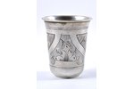 beaker, silver, 84 standard, 27.5 g, 5 cm, 1882, Russia...