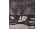 Irbe Voldemars  (1893-1944), "Winter", paper, pastel, 30X27 cm...