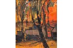 Murnieks Laimdots (1922-2011), "Evening summer", 1959, carton, oil, 38x33 cm...