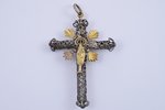 cross, silver, 84 standard, the 1st half of the 19th cent., 11x7.5 cm, 42.50 g....