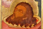 ikona, Ioanna Priekšgājēja galvas šķelšana.(Ioanns Kristītājs), dēlis, vizuļzelts, 19. gs., 35.5x31...