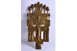 cross, The crucifixion of Christ and the forthcoming elected icons, copper alloy, Russia, 25.5x12.5...