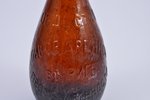 bottle, brewing industry company in Riga, glass, Russia, the beginning of the 20th cent., 21 cm...