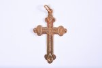 a cross, gold, 56 standard, 1.55 g., the item's dimensions 40х25 cm, the beginning of the 20th cent....