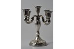 candelabrum, silver, ~ 450 g, approximate weight (due to the filler), 25 cm, Scandinavia...