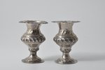 candlesticks, silver, (29.9 + 30.10) 60 g, the 18th cent....