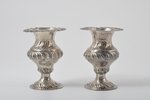 candlesticks, silver, (29.9 + 30.10) 60 g, the 18th cent....