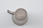charka (little glass), silver, gilded metal, 84 standard, 20.35 g, 3.5 cm, Ø 3.1 cm, the 1st half of...