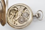 карманные часы, "Qte САЛЬТЕРЪ", Швейцария, рубеж 19-го и 20-го веков, серебро, 84 проба, 100.95 г, Ø...