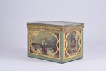 box, metal, Russia, the border of the 19th and the 20th centuries, 13,3 Х 12,5 Х  18 cm...