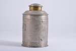 tea-caddy, Art Nouveau, metal, Russia, the beginning of the 20th cent., 15 cm...