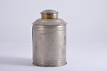 tea-caddy, Art Nouveau, metal, Russia, the beginning of the 20th cent., 15 cm...