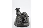 figurative composition, Dogs hunt, cast iron, 20x38.5 cm, weight 6700 g., USSR, Calibration factory...