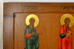 ikona, Svētie un apustuļi, zeltījums, Krievijas impērija, 19. gs. 2. puse, 35x69.5 cm...