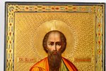 icon, "Blessed Nicholas Kochanov", board, gold leafy, Russia, the border of the 19th and the 20th ce...