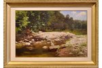 Feders Julijs Janovitch (1838-1909), Fores River, the 2nd half of the 19th cent., carton, oil, 32x52...