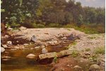 Feders Julijs Janovitch (1838-1909), Fores River, the 2nd half of the 19th cent., carton, oil, 32x52...