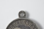 medaļa, Par Rietumu Kaukāza iekarošanu 1859-1864, sudrabs, Krievijas Impērija, 1864 g., 33.7x28.1 mm...