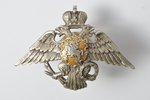 badge, the infantry regiment of Lithuania, Russia, beginning of 20th cent., 36.5x52.5 mm, 10.75 g...