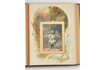 альбом, предназначен для хранения картонных фотографий, 19-й век, 33x26 см, 16 литографий Н.Каразина...