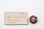 a brooch, sakta, silver, 875 standard, 8.90 g., the item's dimensions Ø 3,2 cm, the 20-30ties of 20t...