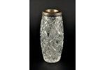 ваза, серебро, 875 проба, чеканка, h 15.7, Ø 3.6 см, 20-е годы 20го века, Латвия...