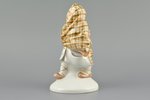 figurine, Girl with headscarf, porcelain, Riga (Latvia), USSR, Riga porcelain factory, handpainted b...