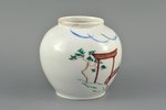 vase, Oriental motif, J.K. Jessen manufactory, Riga (Latvia), the 30ties of 20th cent., 8.5, Ø 10.3...